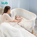 KUB可优比婴儿床边床可折叠便携式婴儿小床新生儿椭圆睡床亲子床