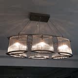 豪克司椭圆形客厅灯餐厅灯楼梯灯工程灯卧室灯实心水晶棒LED吊灯