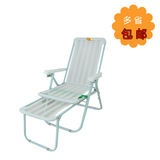 夏季躺椅塑料椅折叠椅午休椅沙滩椅睡椅竹椅办公休闲靠椅白色包邮