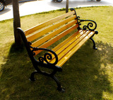 公园椅 防腐木长椅 花园户外椅子阳台椅 花园长凳子 实木木质