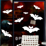 万圣节墙贴纸 节日创意装饰玻璃门贴纸恐怖吸血蝙蝠墙壁布置贴画