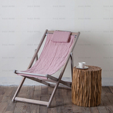 出口北欧原单 简洁时尚木质实木多色沙滩椅 折叠椅 躺椅 客栈推荐