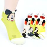 10双包邮 正品迪士尼/Disney米奇学生袜夏秋棉袜网眼女童袜子船袜