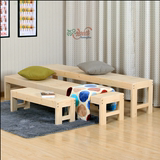 拼床加宽床板加长实木床儿童床护栏简易床松木榻榻米沙发床定做