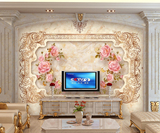 欧式无缝墙纸3D立体经典石材浮雕客厅卧室电视沙发背景壁画仿瓷砖