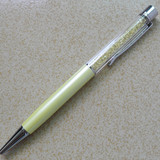 正品施华洛世奇笔水晶圆珠笔专柜代购柠檬黄-1145323