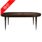 特价包邮榉木 实木餐桌椅组合折叠可伸缩餐台 中小户型椭圆形饭桌