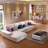 布艺沙发组合可拆洗转角时尚家具简约现代大小户型客厅贵妃布沙发