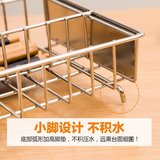 创意厨房置物架消毒柜筷子筒不锈钢筷子笼餐具收纳筷子盒双沥水架