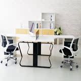双人办公桌组合订做创意个性公司办公家具职员写字台4人办公桌位
