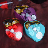 费列罗巧克力礼盒装2粒创意生日礼物心形马口铁盒结婚庆喜糖果