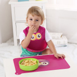 宝宝便携抗菌小学生防水硅胶餐垫儿童可折叠午餐垫防滑卡通餐桌垫