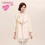 Nemow/拿美（预售）南梦2015冬装新款毛绒落肩宽松大衣EA5G433