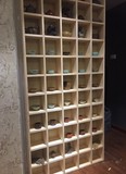 实木格子架茶壶展示架置物架木格子隔板创意格子挂墙墙面
