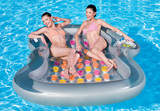 原装正品Bestway双人浮排充气浮床浮船水床沙滩垫水上气垫