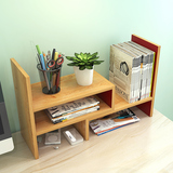 伸缩书架简易学生桌上木板架子宜家隔板置物架书桌桌面组合收纳架