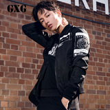 [新品]GXG男装 秋季青年薄外套男时尚潮流修身休闲夹克#63821013
