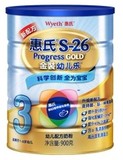 15年9月惠氏3段900克奶粉12-36惠氏金装幼儿乐三段泡沫箱打包