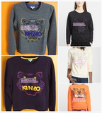 美国正品代购 KENZO/高田闲三秋冬刺绣虎头衫男女款套头抓绒卫衣