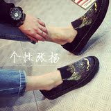 韩国ulzzang东大门男装代购2016新款韩男夏透气3D印花休闲潮板鞋