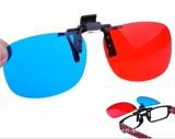 高清3d立体眼镜专用电视手机近视夹片暴风影音红蓝左右3D眼镜通用