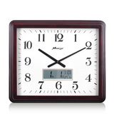 客厅大号挂钟办公室长方形钟表中式万年历时钟现代创意石英钟