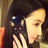 明星同款刘亦菲铆钉喵星人黑猫兔妞iphone6S 6plus苹果全包手机壳