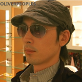奥利弗OLIVER PEOPLES100%纯B钛超轻全框太阳偏光镜,防紫外线.
