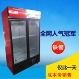 苏美 立式双门商用冷柜冷冻保鲜冷藏饮料陈列柜冰箱铁管/定做异形