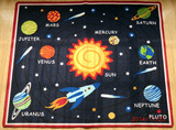 自在+外贸原单星球星际宇宙太空太阳系儿童游戏地毯地垫