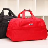 韩版旅行包手提男旅行袋单肩短途出差包红色行李包女大容量旅游包