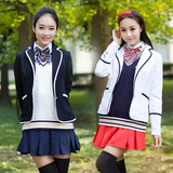 莱依诺韩国校服套装日本女生毛衣背心英伦学院派制服学院风学生服