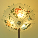 现代中式手绘画伞吊灯仿古茶楼餐厅会所酒店咖啡厅酒店大堂吊灯