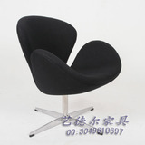 Swan chair  天鹅椅  DC2019   黑色羊毛绒