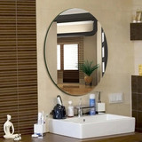 简约欧式无框镜 椭圆镜子卫浴镜卫生间镜子壁挂无框镜穿衣镜 包邮