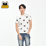 PANCOAT【春装新款】男女同款韩版卡通休闲短袖T恤 PPATE161229U