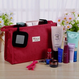 韩式新款手提化妆袋大容量防水女士化妆包旅行镜子盥洗包可爱