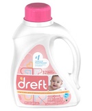 美国代购Dreft 2倍超浓缩婴儿洗衣液 1.47L 机洗 美国医师学会荐
