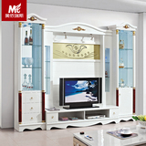客厅组合电视柜背景墙 现代简约电视墙柜 储物影视墙柜