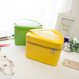 包邮2016新款韩版手提化妆箱单层糖果色化妆盒石头纹定型手提女包
