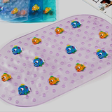 儿童浴室防滑垫洗澡卫生间地垫浴缸脚垫卡通泡沫宝宝爬行垫带吸盘