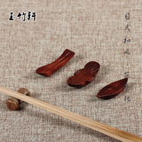 筷子托 筷托 筷子架 筷架 木 日式 和风环保 原木 小鱼形状 卡通