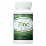美国代购GNC健安喜锌片（葡萄糖酸锌片)大含量100mg100粒男士保健
