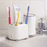 日本LEC牙刷架洗漱整理牙膏收纳架创意旅行牙具架卫浴杯子置物架