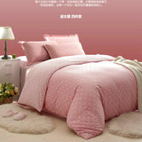 斜纹全棉粉色波点四件套韩式纯棉公主风床上用品淑女屋床单被套