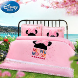 Disney/迪士尼贴布绣女孩四件套 纯棉公主被套床单 儿童床上用品