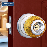 荣力斯 水晶球形锁 欧式球形门锁 室内卧室房门锁球型锁纯铜锁芯