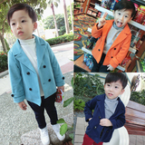 男童西装外套冬季  2015韩版童装宝宝加绒保暖上衣儿童加厚西装潮