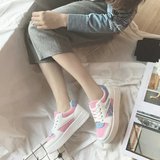 韩国ulzzang原宿运动鞋休闲粉色学生日系软妹板鞋百搭学生单鞋女