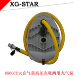 XG-STAR信光橡皮艇钓鱼船冲锋舟充气船皮划艇脚踏式高压充气泵